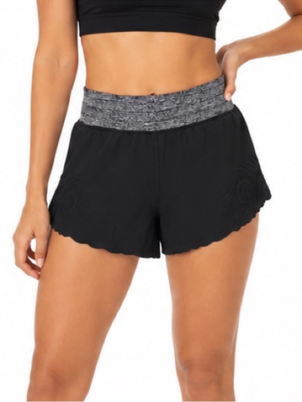 lululemon athletica light as air laser cut run shorts